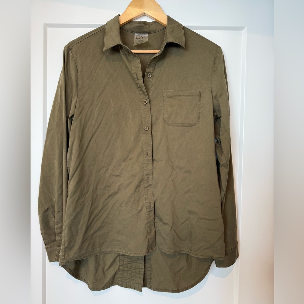 DYI Green Button Up